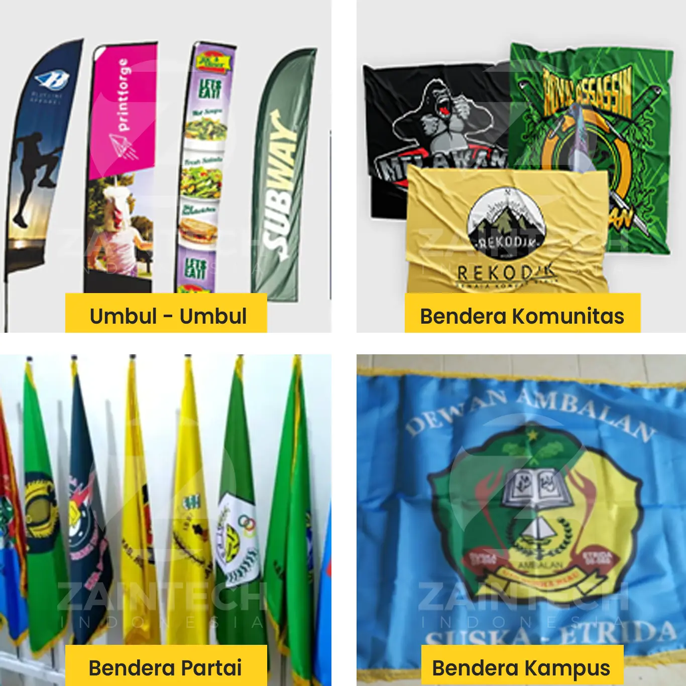 Hasil Mesin Direct To Fabric (Flag Printer) RYKER TL-1804
